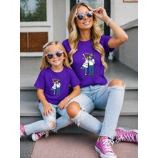 Lorvex Anne Kız Kombin Oversize Tişört Twin T-Shirt %100 Pamuk Rahat Kalıp