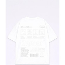 Lorvex Oversize Unisex T-Shirt %100 Pamuk Baskılı Tişört Rahat Kalıp