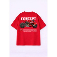 Lorvex T-Shirt Oversize Unısex %100 Pamuklu Rahat Kalıp Baskılı Tişört