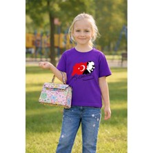 Lorvex 23 Nisan Çocuk Tişört Unısex (Kız-Erkek) %100 Pamuk Baskılı Rahat Kalıp Günlük Bayram T-Shirt