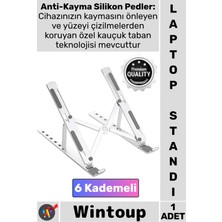Wintoup #stand 6 Kademeli Ergonomik Katlanabilir Taşınabilir Masaüstü Alüminyum Ayarlanabilir Laptop Standı