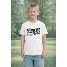 Lorvex 23 Nisan Çocuk Tişört Unısex (Kız-Erkek) %100 Pamuk Baskılı Rahat Kalıp Günlük Bayram T-Shirt