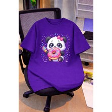 Lorvex Oversize Çocuk Genç Tişört %100 Pamuk Baskılı Rahat Kalıp Günlük Şık T-Shirt