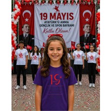 Lorvex 19 Mayıs Atatürk Gençlik Bayramı Tişört %100 Pamuk Oversize Unisex Baskılı Rahat Kalıp