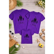 Lorvex Anne Baba Çocuk Kombin Tişört Pamuklu Oversize Aile Kombini T-Shirt (Ürünler Tekli Satılmaktadır)