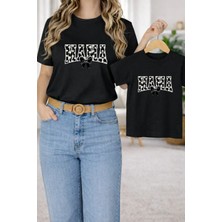 Lorvex Tişört Anne Kız Çocuk Kombin Oversize – Anne & Çocuk Twin Baskılı T-Shirt