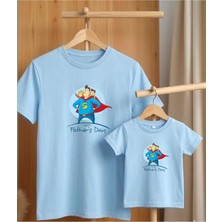 Lorvex Babalar Günü Konsept-Baba Çocuk Kombin Tişört Oversize %100 Pamuk T-Shirt (Kombin Için 2’li Sipariş Verilmelidir)