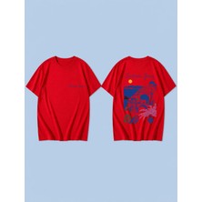 Lorvex T-Shirt Oversize Unisex %100 Pamuk Baskılı Rahat Kalıp Premium Tişört