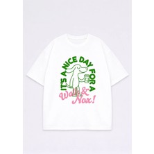 Lorvex T-Shirt Oversize Unısex %100 Pamuklu Rahat Kalıp Baskılı Tişört