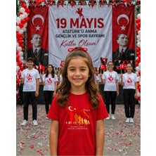 Lorvex 19 Mayıs Atatürk Gençlik Bayramı Tişört %100 Pamuk Oversize Unisex Baskılı Rahat Kalıp