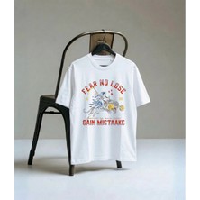 Lorvex T-Shirt Oversize Unisex %100 Pamuk Baskılı Rahat Kalıp Tişört