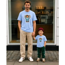 Lorvex Babalar Günü Baba Oğul Kombin Tişört Oversize %100 Pamuk Baskılı T-Shirt (Kombin Için 2 Adet Sipariş Verilmelidir)