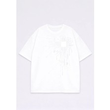 Lorvex T-Shirt Oversize Unisex %100 Pamuk Baskılı Rahat Kalıp Şık Premium Tişört