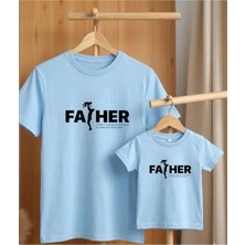 Lorvex Babalar Günü Konsept-Baba Çocuk Kombin Tişört Oversize %100 Pamuk T-Shirt (Kombin Için 2’li Sipariş Verilmelidir)