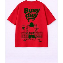 Lorvex T-Shirt Oversize Unisex %100 Pamuk Baskılı Rahat Kalıp Şık Premium Tişört