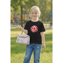 Lorvex Çocuk T-Shirt 23 Nisan Egemenlik ve Çocuk Bayramı Tişört Unisex %100 Pamuk Baskılı Rahat Kalıp
