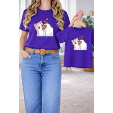 Lorvex Tişört Anne Kız Çocuk Kombin Oversize – Anne & Çocuk Twin Baskılı T-Shirt