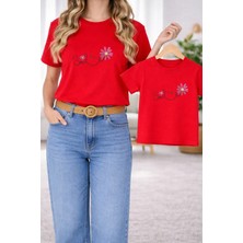 Lorvex Tişört Anne Kız Çocuk Kombin Oversize – Anne & Çocuk Twin Baskılı T-Shirt