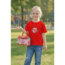 Lorvex Çocuk T-Shirt 23 Nisan Egemenlik ve Çocuk Bayramı Tişört Unisex %100 Pamuk Baskılı Rahat Kalıp