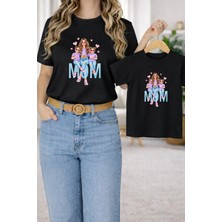 Lorvex Anne Kız Çocuk Kombin Oversize Tişört – Anne & Çocuk Twin T-Shirt Mom Girl Baskılı