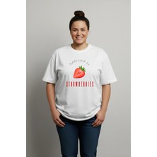 Lorvex Büyük Beden T-Shirt Oversize Pamuklu Rahat Kalıp Baskılı Unisex Tişört