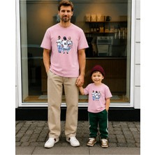 Lorvex Babalar Günü Baba Oğul Kombin Tişört Oversize %100 Pamuk Baskılı T-Shirt (Kombin Için 2 Adet Sipariş Verilmelidir)