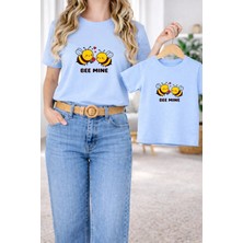 Lorvex Tişört Anne Kız Çocuk Kombin Oversize – Anne & Çocuk Twin Baskılı T-Shirt