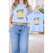 Lorvex Tişört Anne Kız Çocuk Kombin Oversize – Anne & Çocuk Twin Baskılı T-Shirt