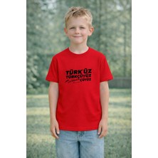 Lorvex 23 Nisan Çocuk Tişört Unısex (Kız-Erkek) %100 Pamuk Baskılı Rahat Kalıp Günlük Bayram T-Shirt