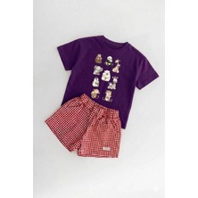 Lorvex %100 Pamuklu Unisex Oversize T-Shirt Çocuklara Uygun Baskılı Tişört