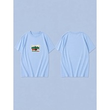 Lorvex T-Shirt Oversize Unisex %100 Pamuk Baskılı Rahat Kalıp Premium Tişört