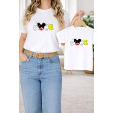 Lorvex Tişört Anne Kız Çocuk Kombin Oversize – Anne & Çocuk Twin Baskılı T-Shirt
