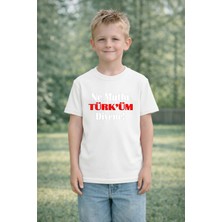 Lorvex 23 Nisan Çocuk Tişört Unısex (Kız-Erkek) %100 Pamuk Baskılı Rahat Kalıp Günlük Bayram T-Shirt