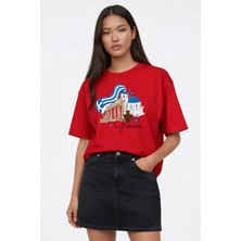 Lorvex T-Shirt Oversize Unisex %100 Pamuk Baskılı Rahat Kalıp Premium Tişört