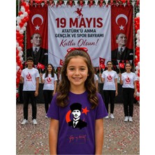 Lorvex 19 Mayıs Atatürk Gençlik Bayramı Tişört %100 Pamuk Oversize Unisex Baskılı Rahat Kalıp