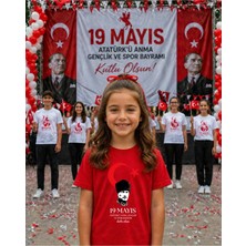 Lorvex 19 Mayıs Atatürk Gençlik Bayramı Tişört %100 Pamuk Oversize Unisex Baskılı Rahat Kalıp