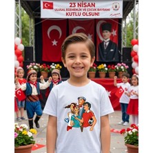 Lorvex 23 Nisan Tema Baskılı Pamuklu Unisex Çocuk-Yetişkin Tshirt Tişört