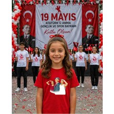 Lorvex 19 Mayıs Atatürk Gençlik Bayramı Tişört %100 Pamuk Oversize Unisex Baskılı Rahat Kalıp