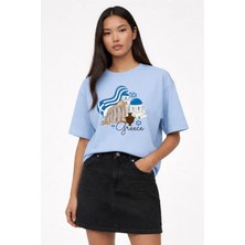 Lorvex T-Shirt Oversize Unisex %100 Pamuk Baskılı Rahat Kalıp Premium Tişört