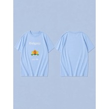 Lorvex T-Shirt Oversize Unisex %100 Pamuk Baskılı Rahat Kalıp Premium Tişört