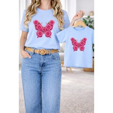 Lorvex Anne Kız Kombin Oversize Tişört Twin T-Shirt %100 Pamuk Rahat Kalıp