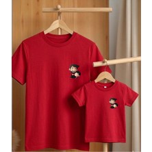 Lorvex Babalar Günü Konsept-Baba Çocuk Kombin Tişört Oversize %100 Pamuk T-Shirt (Kombin Için 2’li Sipariş Verilmelidir)