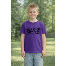 Lorvex 23 Nisan Çocuk Tişört Unısex (Kız-Erkek) %100 Pamuk Baskılı Rahat Kalıp Günlük Bayram T-Shirt