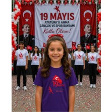 Lorvex 19 Mayıs Atatürk Gençlik Bayramı Tişört %100 Pamuk Oversize Unisex Baskılı Rahat Kalıp