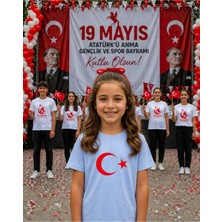 Lorvex 19 Mayıs Atatürk Gençlik Bayramı Tişört %100 Pamuk Oversize Unisex Baskılı Rahat Kalıp