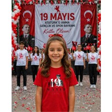 Lorvex 19 Mayıs Atatürk Gençlik Bayramı Tişört %100 Pamuk Oversize Unisex Baskılı Rahat Kalıp