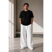 Alexander Gardi Şerit Detaylı Kontrast Yaka Basic T-Shirt