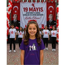 Lorvex 19 Mayıs Atatürk Gençlik Bayramı Tişört %100 Pamuk Oversize Unisex Baskılı Rahat Kalıp