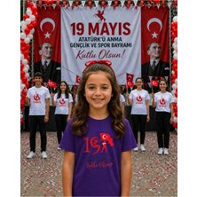 Lorvex 19 Mayıs Atatürk Gençlik Bayramı Tişört %100 Pamuk Oversize Unisex Baskılı Rahat Kalıp
