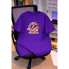 Lorvex Oversize Çocuk Genç Tişört %100 Pamuk Baskılı Rahat Kalıp Günlük Şık T-Shirt